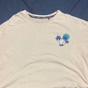 Men's Cream Palm Tree Graphic T-Shirt